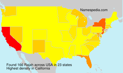 Surname Rajah in USA Surname Rajah in USA