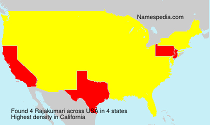 Surname Rajakumari in USA Surname Rajakumari in USA