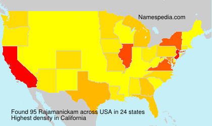 Surname Rajamanickam in USA Surname Rajamanickam in USA