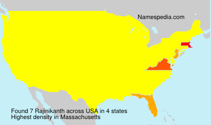 Surname Rajinikanth in USA Surname Rajinikanth in USA