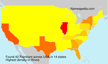 Surname Rajnikant in USA Surname Rajnikant in USA