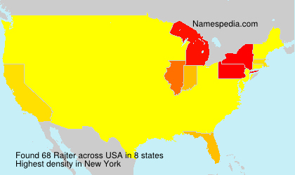 Surname Rajter in USA Surname Rajter in USA