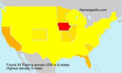 Surname Rajtora in USA Surname Rajtora in USA