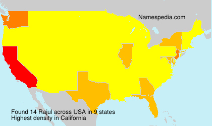 Surname Rajul in USA Surname Rajul in USA