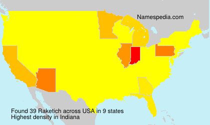 Surname Raketich in USA Surname Raketich in USA