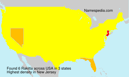 Surname Rakitta in USA Surname Rakitta in USA