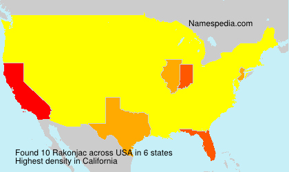 Surname Rakonjac in USA Surname Rakonjac in USA