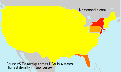 Surname Rakovsky in USA Surname Rakovsky in USA