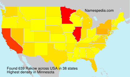 Surname Rakow in USA Surname Rakow in USA