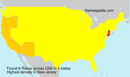 Surname Raksa in USA Surname Raksa in USA