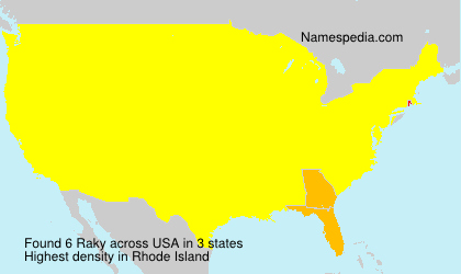 Surname Raky in USA Surname Raky in USA