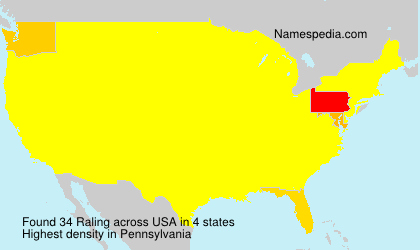 Surname Raling in USA Surname Raling in USA