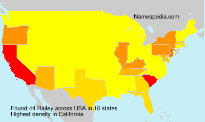 Surname Ralley in USA