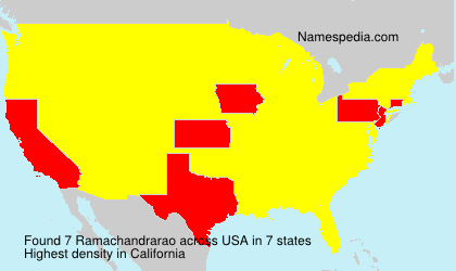 Surname Ramachandrarao in USA Surname Ramachandrarao in USA