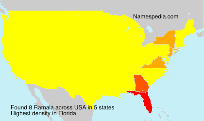 Surname Ramala in USA Surname Ramala in USA