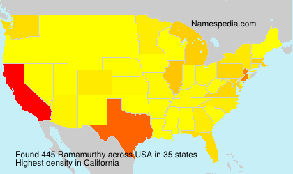 Surname Ramamurthy in USA Surname Ramamurthy in USA