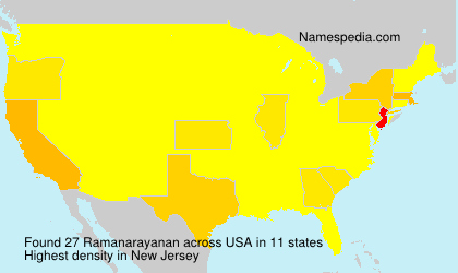 Surname Ramanarayanan in USA Surname Ramanarayanan in USA