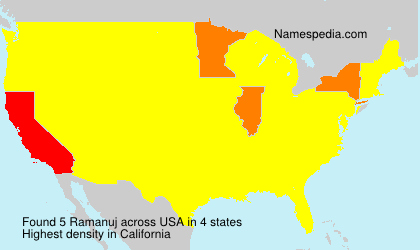 Surname Ramanuj in USA