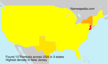 Surname Rambala in USA Surname Rambala in USA