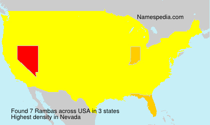 Surname Rambas in USA Surname Rambas in USA