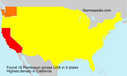 Surname Rambayon in USA