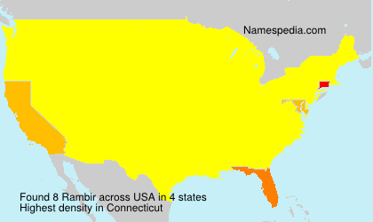 Surname Rambir in USA