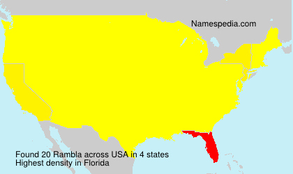 Surname Rambla in USA Surname Rambla in USA