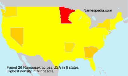 Surname Rambosek in USA Surname Rambosek in USA