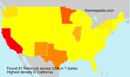 Surname Ramczyk in USA Surname Ramczyk in USA