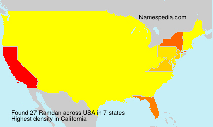 Surname Ramdan in USA Surname Ramdan in USA