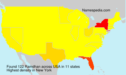 Surname Ramdhan in USA Surname Ramdhan in USA