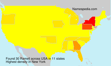 Surname Ramell in USA Surname Ramell in USA