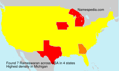 Surname Rameswaran in USA