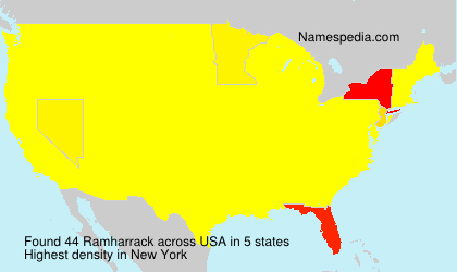 Surname Ramharrack in USA Surname Ramharrack in USA