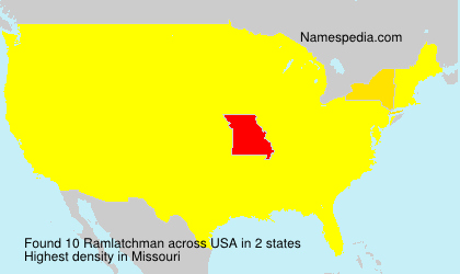 Surname Ramlatchman in USA Surname Ramlatchman in USA