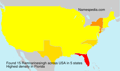 Surname Ramnarinesingh in USA Surname Ramnarinesingh in USA