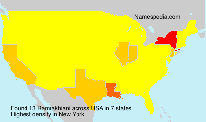 Surname Ramrakhiani in USA Surname Ramrakhiani in USA