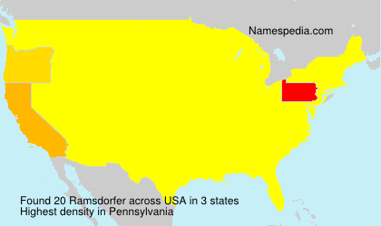 Surname Ramsdorfer in USA Surname Ramsdorfer in USA