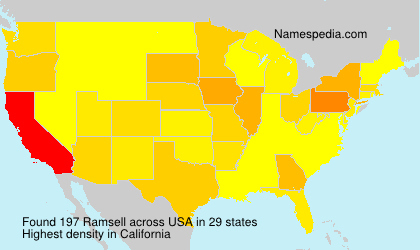 Surname Ramsell in USA Surname Ramsell in USA