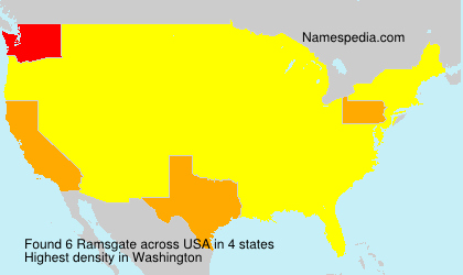 Surname Ramsgate in USA Surname Ramsgate in USA