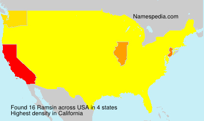 Surname Ramsin in USA