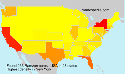 Surname Ramzan in USA Surname Ramzan in USA