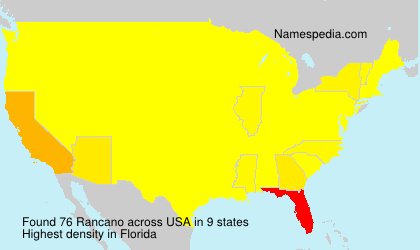 Surname Rancano in USA Surname Rancano in USA