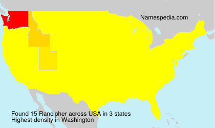 Surname Rancipher in USA Surname Rancipher in USA