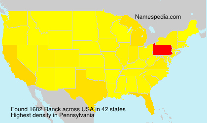 Surname Ranck in USA Surname Ranck in USA