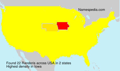 Surname Randeris in USA Surname Randeris in USA