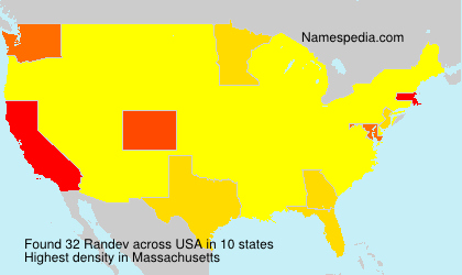 Surname Randev in USA Surname Randev in USA