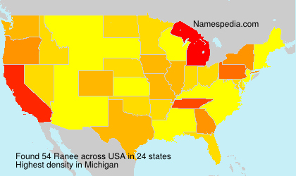 Surname Ranee in USA Surname Ranee in USA