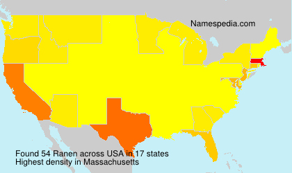 Surname Ranen in USA Surname Ranen in USA