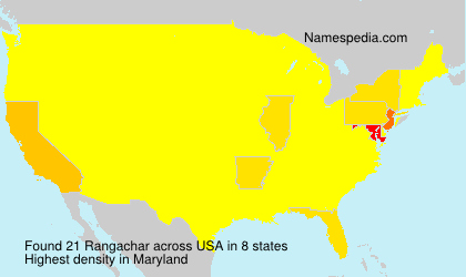 Surname Rangachar in USA Surname Rangachar in USA